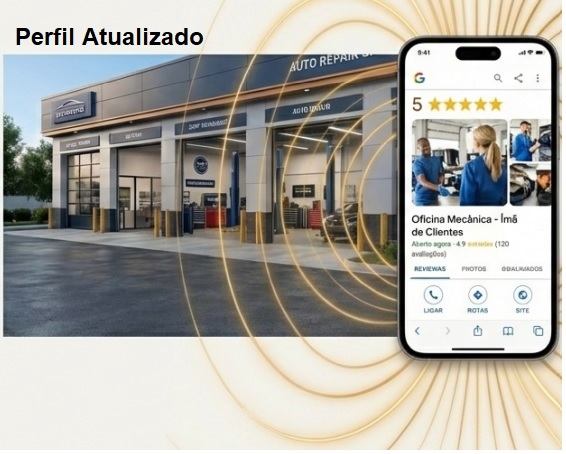 Imagem de um negócio cadastrado corretamente no Google e sendo encontrado pelo celular dos clientes